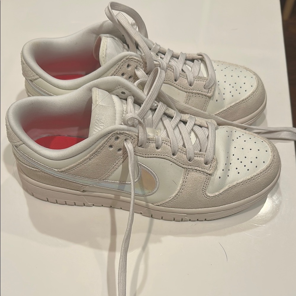 Nike Dunks White and Gray Sneakers